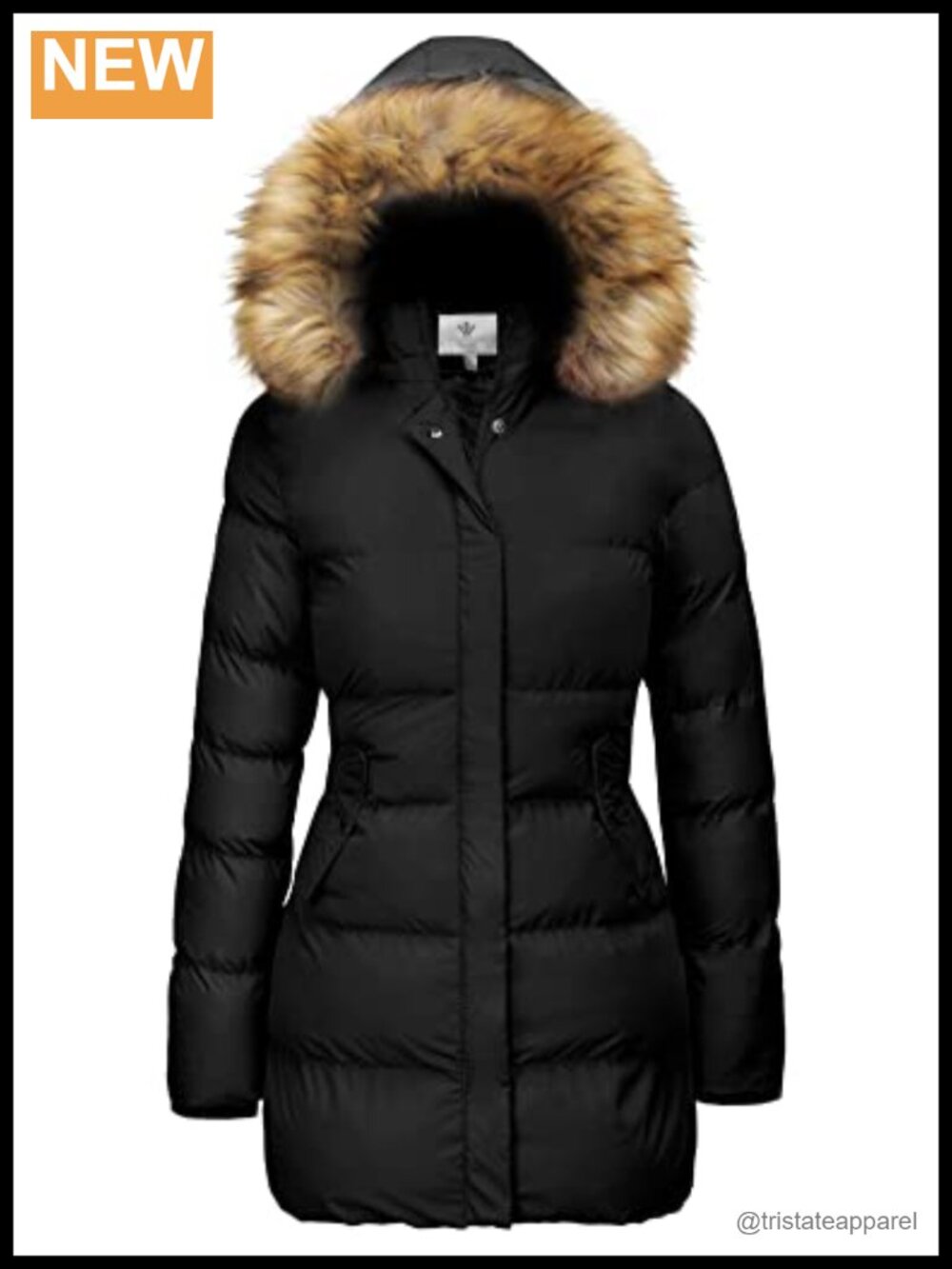 Women's Thickened Long Puffer Coat Warm Parka Jacket Faux Fur Hood